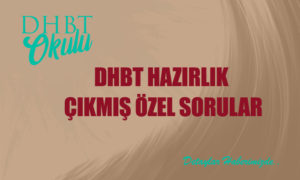 2024 DHBT Hazırlık- Çıkmış Karışık Özel Sorular