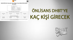 2022 DHBT Önlisans Sınavına Kaç Kişi Girecek?