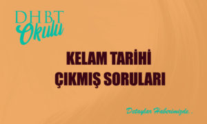 Kelam Tarihi Çıkmış Soruları