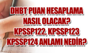 DHBT Puan Hesaplama 2022