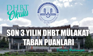 Diyanet Son 3 Yılın DHBT Mülakat Atama Taban Puanları