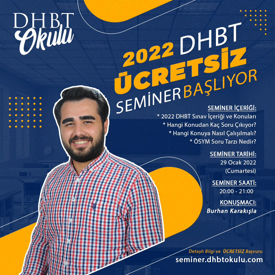 Burhan Hocayla 2022 DHBT Online (Canlı Seminer)