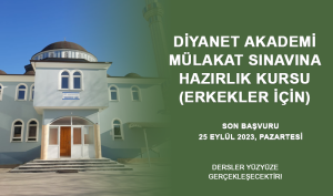 Diyanet Akademi Mülakat Sınavına Yüz Yüze Hazırlık Kursu (Erkekler İçin)