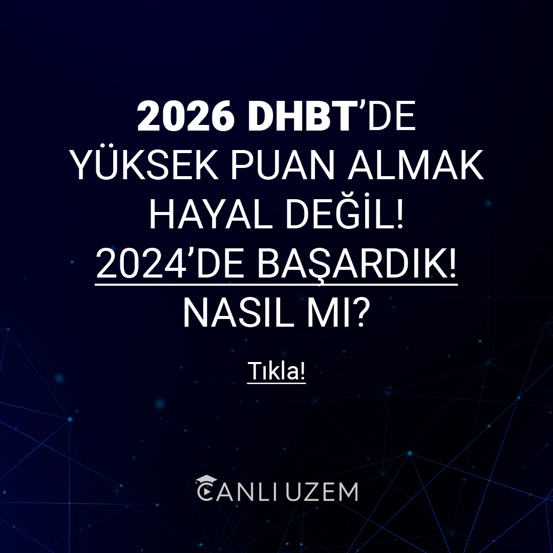 2026 DHBT En Etkili Hazırlık