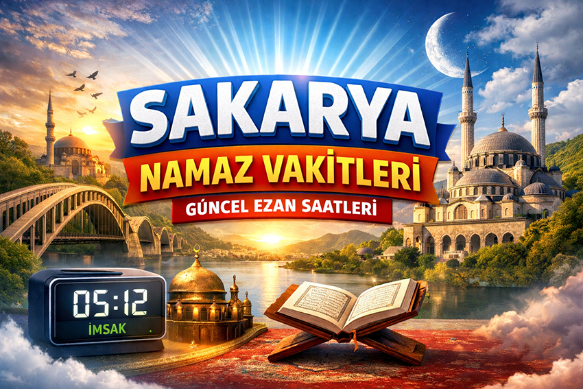 Sakarya Namaz Vakitleri – İlçelere Göre Güncel Ezan Saatleri